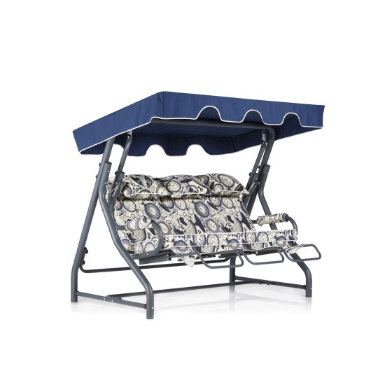 Garden Triple Swing Chair Salvia 2 - Multicolor Multicolor Garden Triple Swing Chair Salvia 2 - Multicolor Multicolor