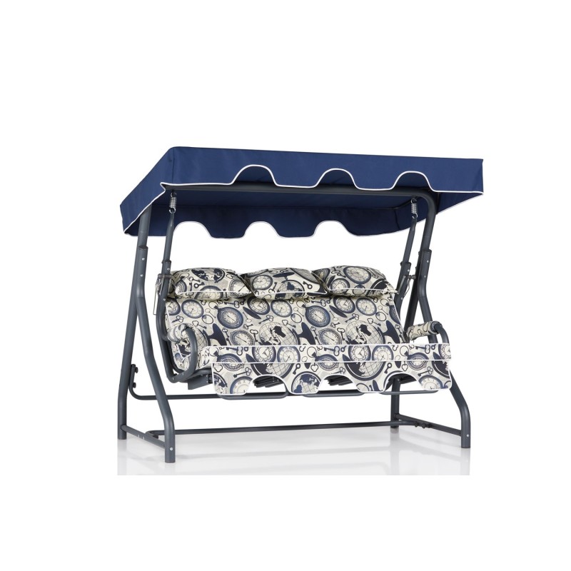 Garden Triple Swing Chair Salvia 2 - Multicolor Multicolor