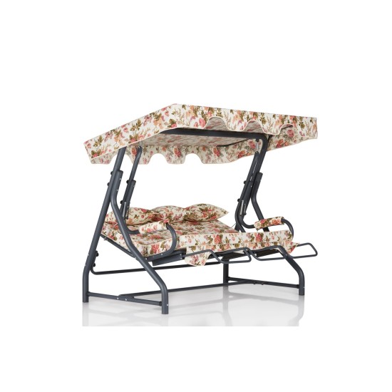 Garden Triple Swing Chair Salvia 5 - Multicolor Multicolor Garden Triple Swing Chair Salvia 5 - Multicolor Multicolor
