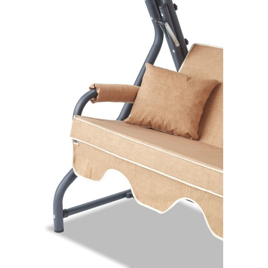 Garden Triple Swing Chair Olea - Beige Beige Garden Triple Swing Chair Olea - Beige Beige