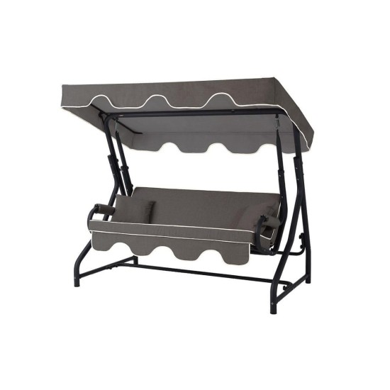 Garden Triple Swing Chair Ruta - Anthracite Anthracite Garden Triple Swing Chair Ruta - Anthracite Anthracite