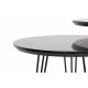 Nesting Table (3 Pieces) Siyah Mermer Desenli 3Lü Tel Ayaklı Yuvarlak Zigon Sehpa Grey
Black