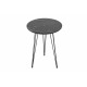 Nesting Table (3 Pieces) Siyah Mermer Desenli 3Lü Tel Ayaklı Yuvarlak Zigon Sehpa Grey
Black