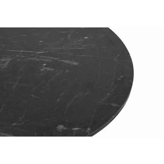 Nesting Table (3 Pieces) Siyah Mermer Desenli 3Lü Tel Ayaklı Yuvarlak Zigon Sehpa Grey
Black