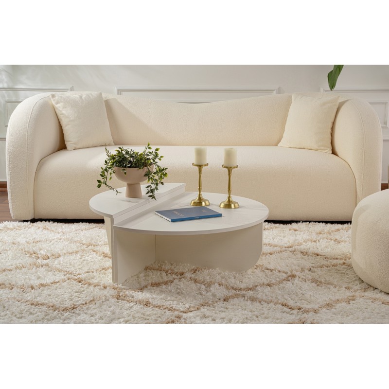 Hanah Home Coffee Table Orion - Wood White Wood White