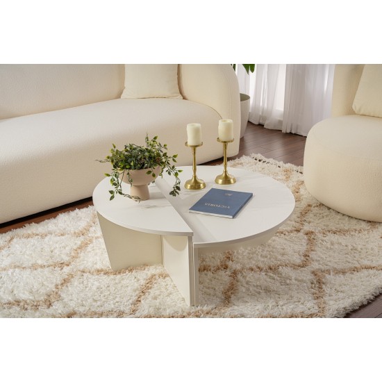 Coffee Table Orion - Wood White Wood White Hanah Home Coffee Table Orion - Wood White Wood White