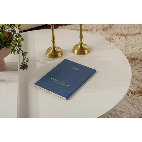 Coffee Table Orion - Wood White Wood White Hanah Home Coffee Table Orion - Wood White Wood White