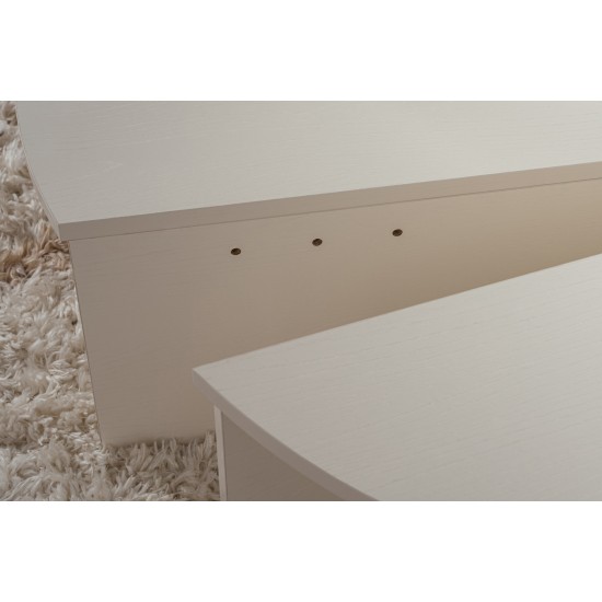 Coffee Table Orion - Wood White Wood White Hanah Home Coffee Table Orion - Wood White Wood White