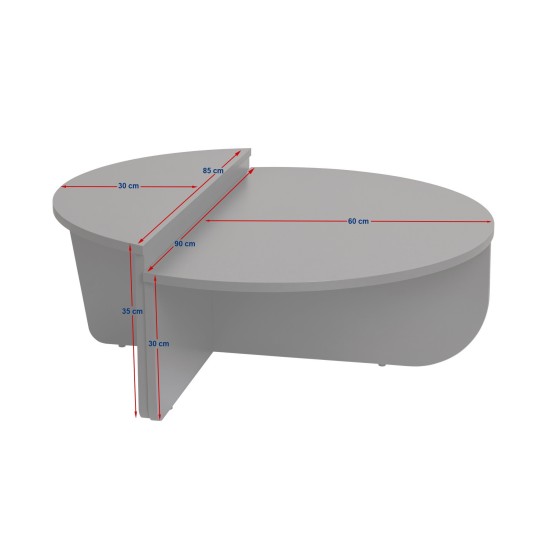 Coffee Table Orion - Wood White Wood White Hanah Home Coffee Table Orion - Wood White Wood White