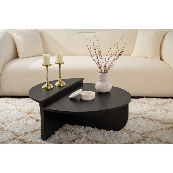Coffee Table Orion - Wood Black Wood Black Hanah Home Coffee Table Orion - Wood Black Wood Black