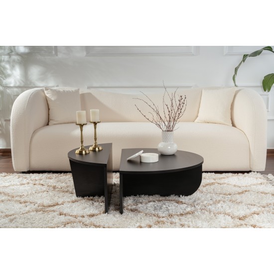 Coffee Table Orion - Wood Black Wood Black Hanah Home Coffee Table Orion - Wood Black Wood Black
