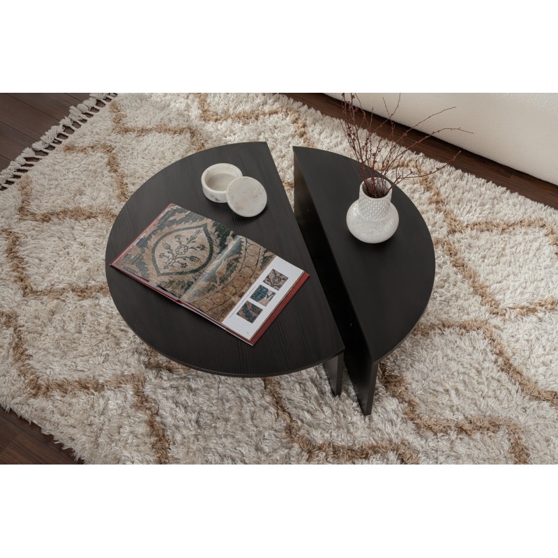 Hanah Home Coffee Table Orion - Wood Black Wood Black