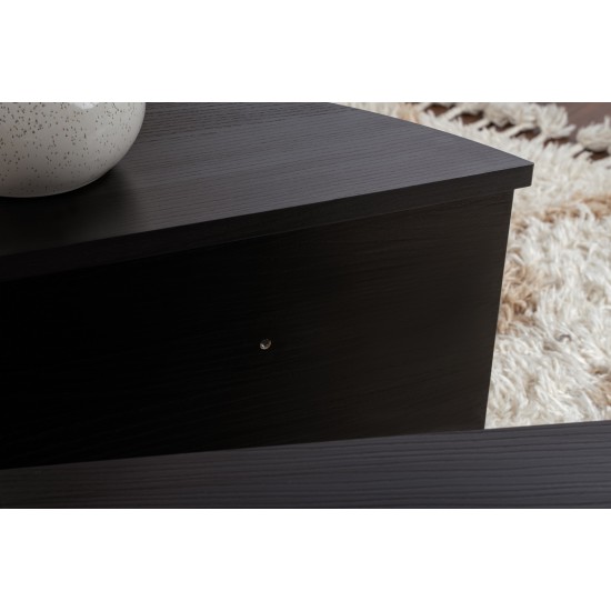 Coffee Table Orion - Wood Black Wood Black Hanah Home Coffee Table Orion - Wood Black Wood Black