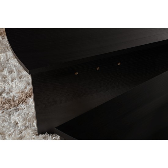 Coffee Table Orion - Wood Black Wood Black Hanah Home Coffee Table Orion - Wood Black Wood Black
