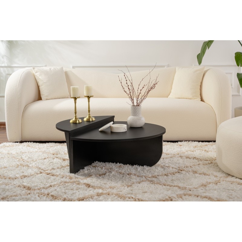 Hanah Home Coffee Table Orion - Wood Black Wood Black