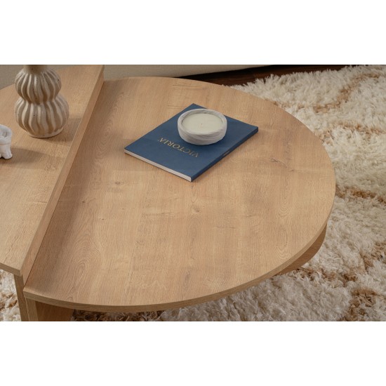 Coffee Table Orion - Honey Oak Honey Oak Hanah Home Coffee Table Orion - Honey Oak Honey Oak