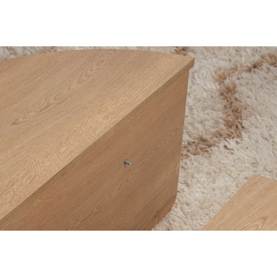 Coffee Table Orion - Honey Oak Honey Oak Hanah Home Coffee Table Orion - Honey Oak Honey Oak