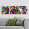 Decorative Canvas Painting (3 Pieces) DRPRC02 Multicolor