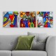 Decorative Canvas Painting (3 Pieces) DRPRC02 Multicolor Decorative Canvas Painting (3 Pieces) DRPRC02 Multicolor