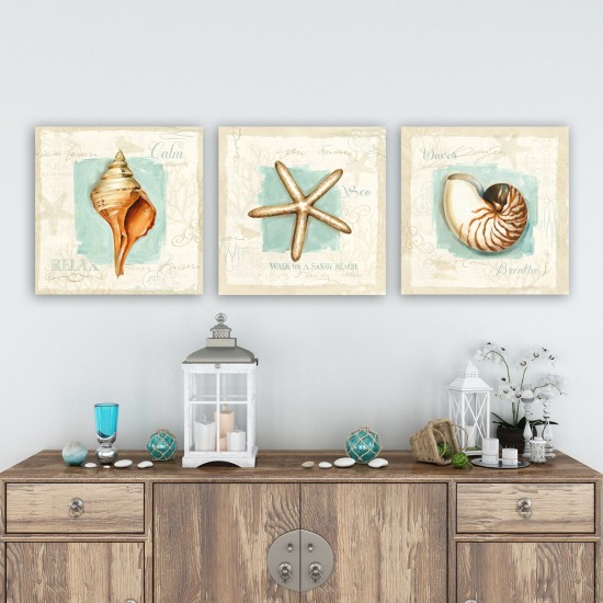 Wallxpert Decorative Canvas Painting (3 Pieces) pmdr44 Multicolor