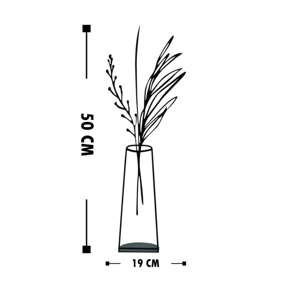 Aberto Design Decorative Object Flowerpot - 5 Black
