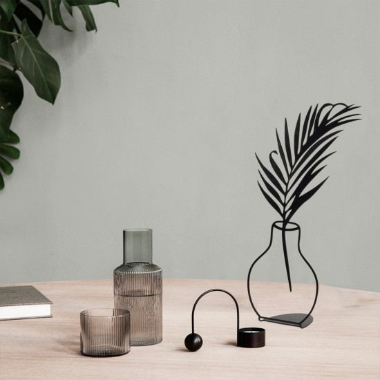Aberto Design Decorative Object Flowerpot - 6 Black