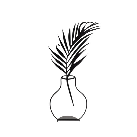 Aberto Design Decorative Object Flowerpot - 6 Black