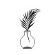 Aberto Design Decorative Object Flowerpot - 6 Black
