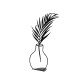 Aberto Design Decorative Object Flowerpot - 6 Black