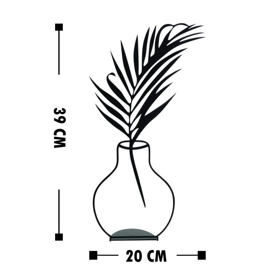 Aberto Design Decorative Object Flowerpot - 6 Black