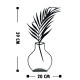 Aberto Design Decorative Object Flowerpot - 6 Black