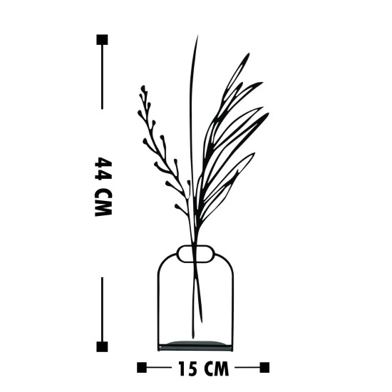 Aberto Design Decorative Object Flowerpot - 8 Black