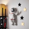 Wallxpert Decorative Wall Accessory Peace Sign Astronaut - 2 White
Grey