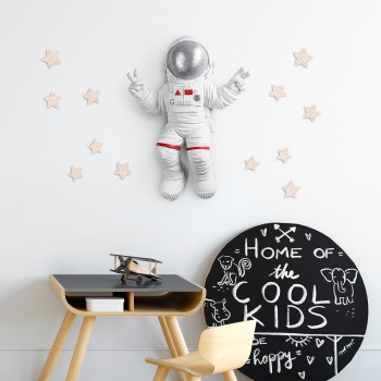 Decorative Wall Accessory Peace Sign Astronaut - 2 White
Grey