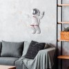 Wallxpert Decorative Wall Accessory Peace Sign Astronaut - 2 White
Grey