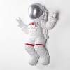 Wallxpert Decorative Wall Accessory Peace Sign Astronaut - 2 White
Grey