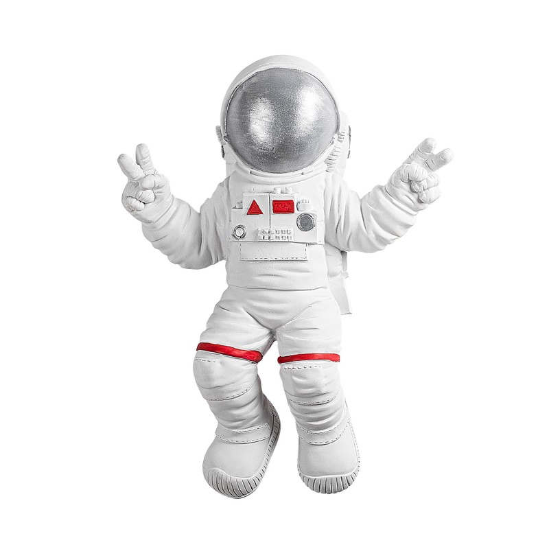 Wallxpert Decorative Wall Accessory Peace Sign Astronaut - 2 White
Grey