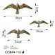 Aberto Design Decorative Wall Accessory Flying Seagulls - 1 Gold