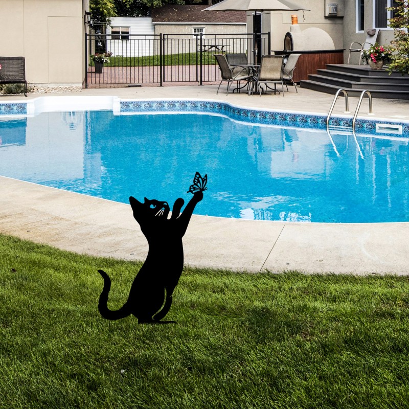 Aberto Design Decorative Object Cat 01 Black