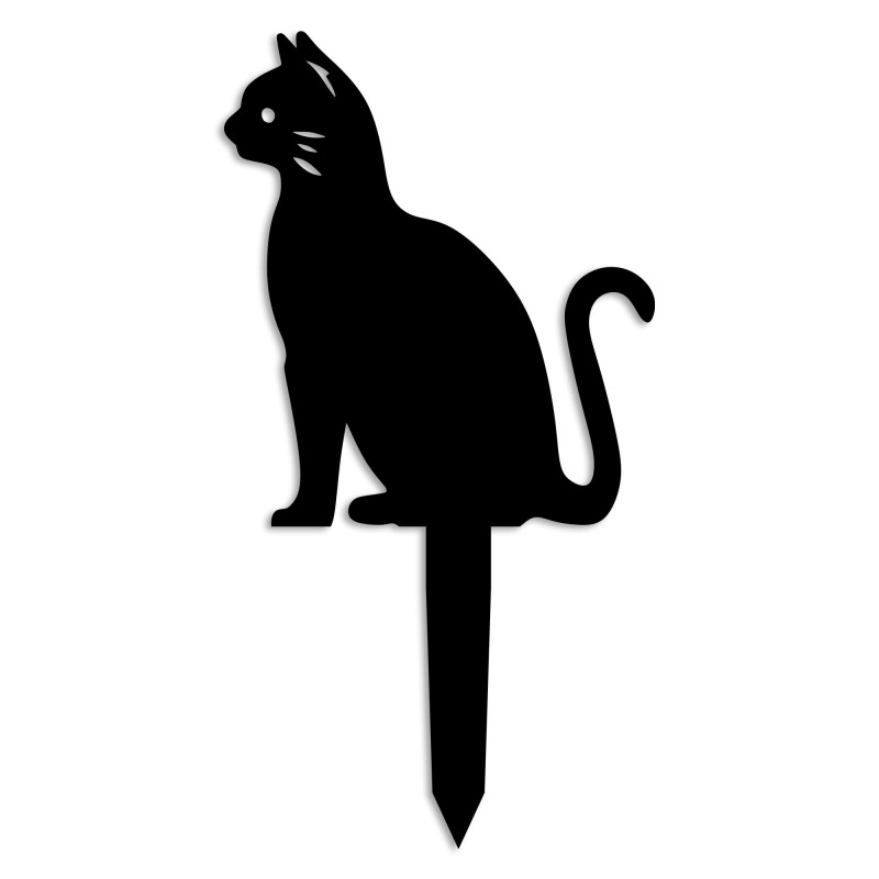 Aberto Design Decorative Object Cat 02 Black