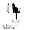 Aberto Design Decorative Object Cat 02 Black