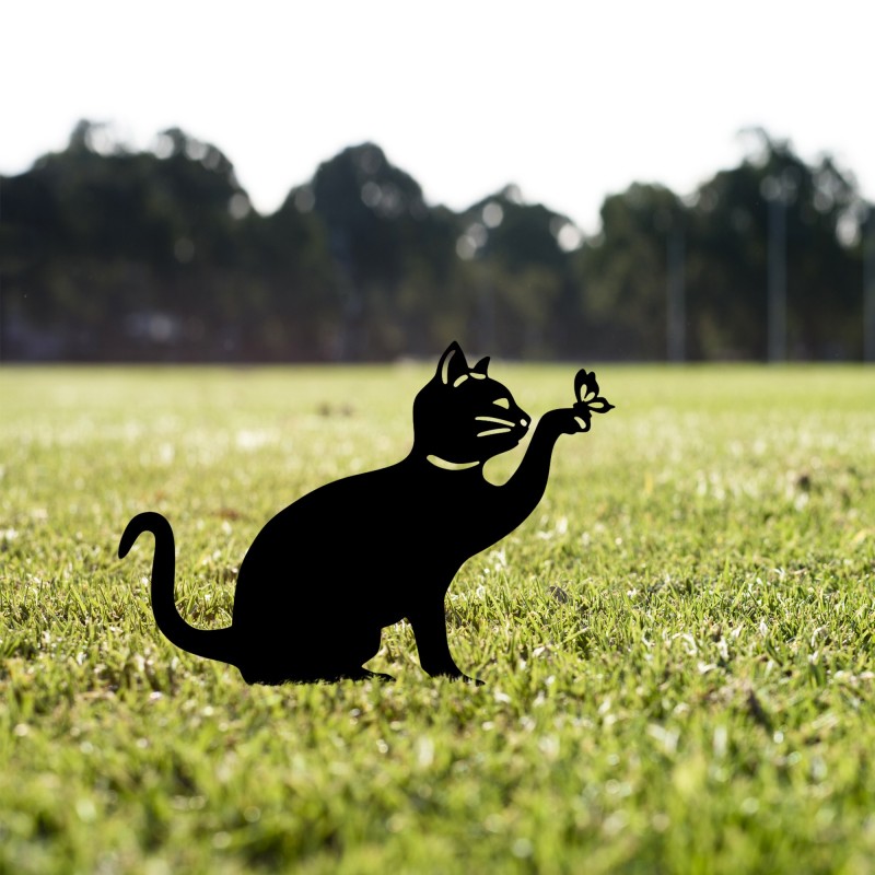 Aberto Design Decorative Object Cat 03 Black