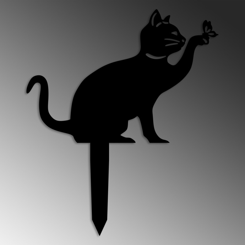 Aberto Design Decorative Object Cat 03 Black