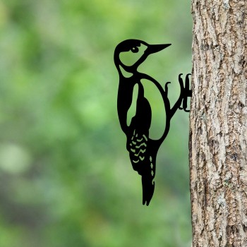 Decorative Object Bird On The Branch 01 - Black Black