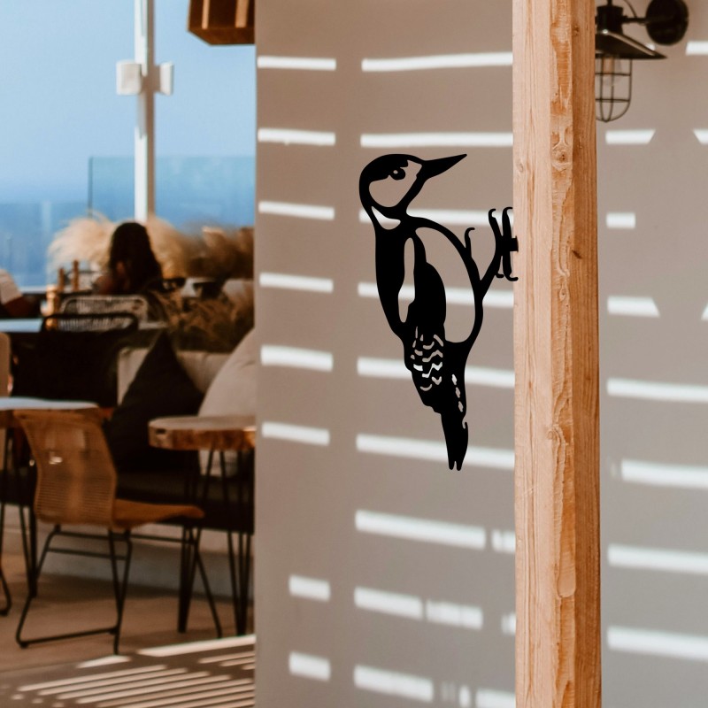 Aberto Design Decorative Object Bird On The Branch 01 - Black Black