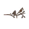 Aberto Design Decorative Object Bird On The Branch 07 - Brown Brown
