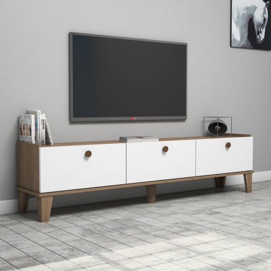 Έπιπλο Τηλεόρασης Sumer E3620 - 178x34,6x44,8εκ - Χρώμα Δρυς Λευκό Έπιπλο Τηλεόρασης Sumer E3620 - 178x34,6x44,8εκ - Χρώμα Δρυς Λευκό