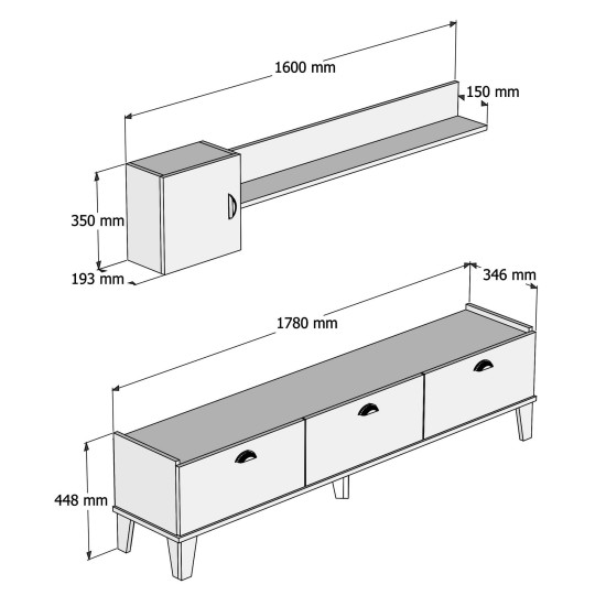 TV Unit Sumer E4030 Oak
Marble