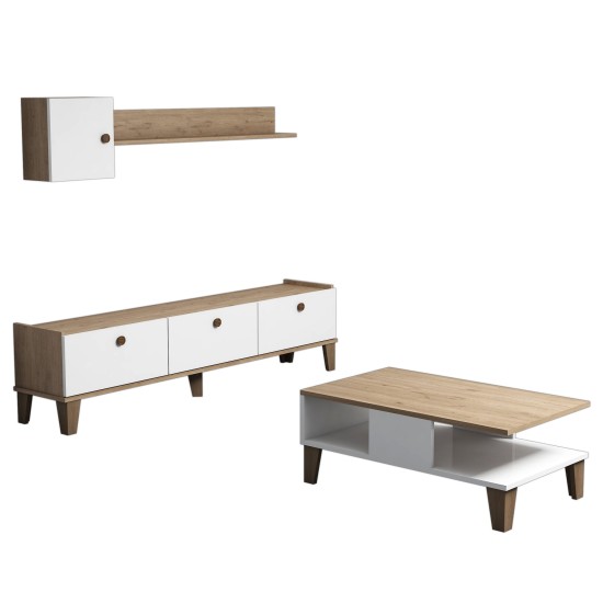 Living Room Furniture Set Sumer 1 Oak
White Hanah Home Living Room Furniture Set Sumer 1 Oak
White