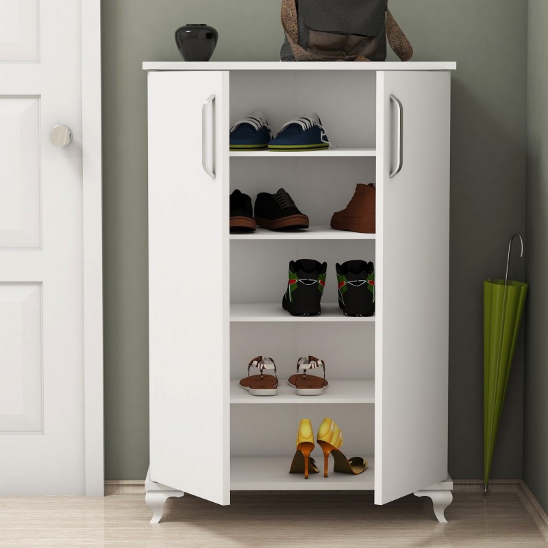 Παπουτσοθήκη Asta 72x32,5x100εκ - Χρώμα Λευκό